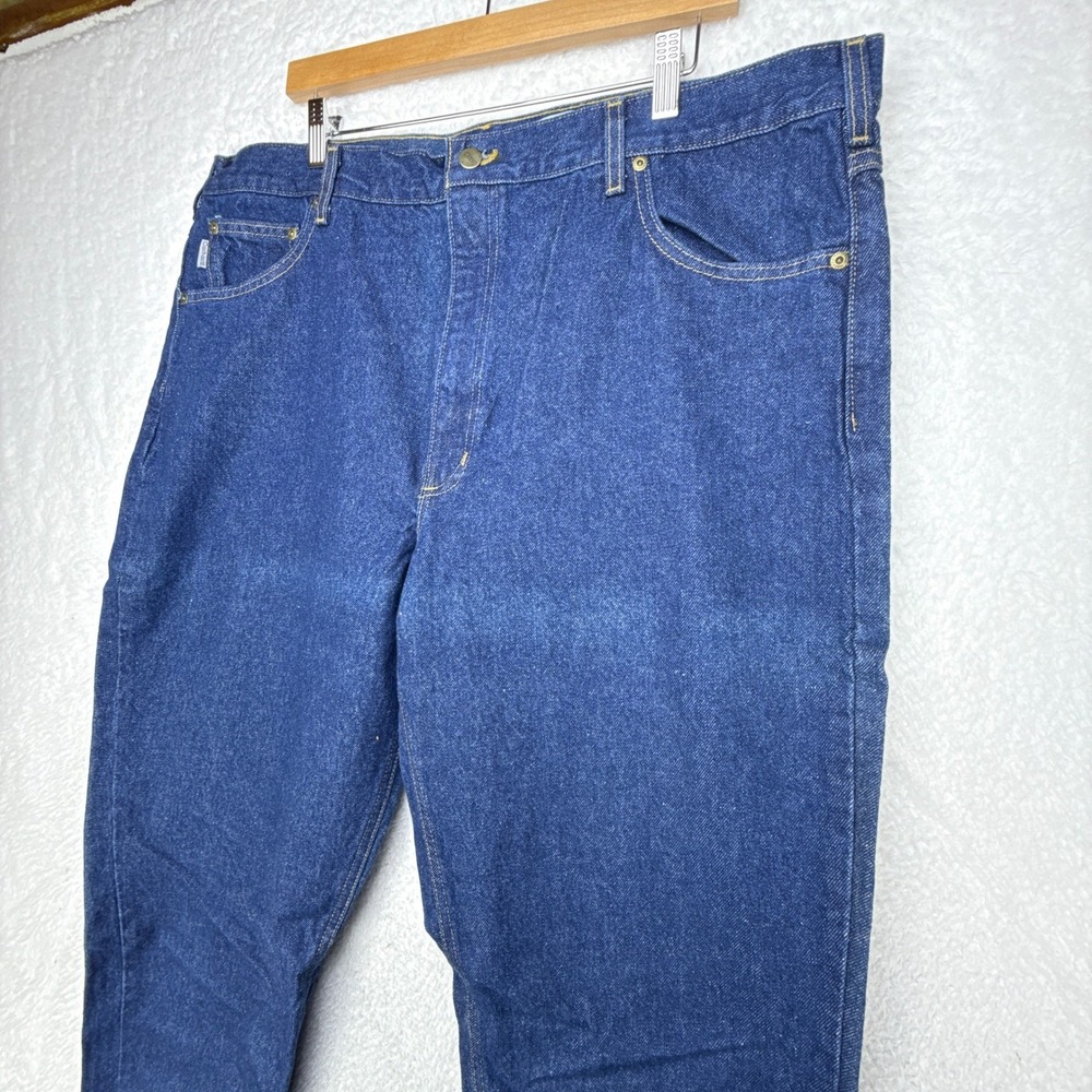 Carhartt Mens Traditional Fit Tapered Leg Denim Jeans 42x30 Blue B18 PRW NOS NWT - Picture 7 of 10